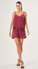Short Cargo em Crepe Cereja