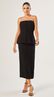Blusa Peplum com Recortes Preto 