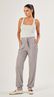Calça Jogger Cintura Alta Cinza