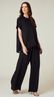 Blusa Ampla com Esferas Preto 
