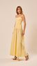Vestido Longo sem Alças Amarelo