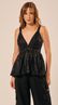 Blusa Peplum em Renda Preto 