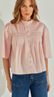 Blusa Tricoline Com Pregas