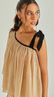 Blusa Assimétrica Com Pregas e Babados