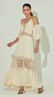 Vestido Midi Guipir com Mangas