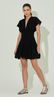 Vestido Curto Balonê Tricoline