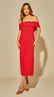 Vestido Midi Ombro a Ombro