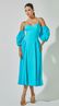 Vestido Midi com Mangas