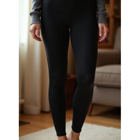 Legging Segunda Pele Preta - Kit com 2 Calças
