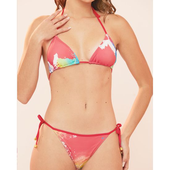 Biquini Cortininha Lacinho Tie Dye ref bs 472