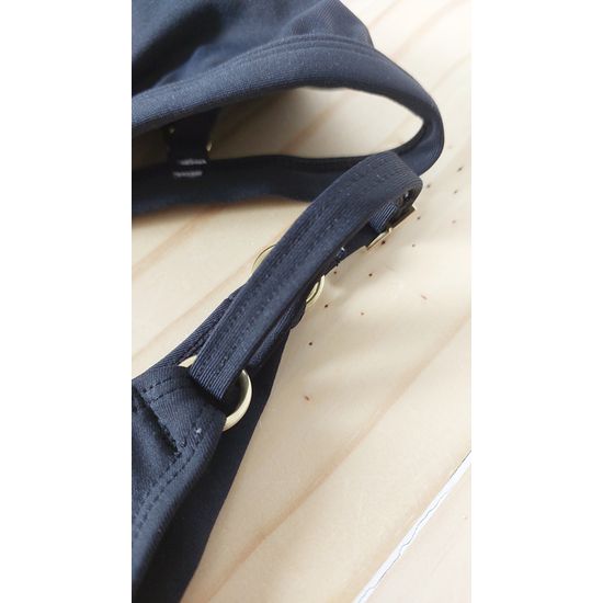 Biquini Fio Dental com Top Fixo Preto 563