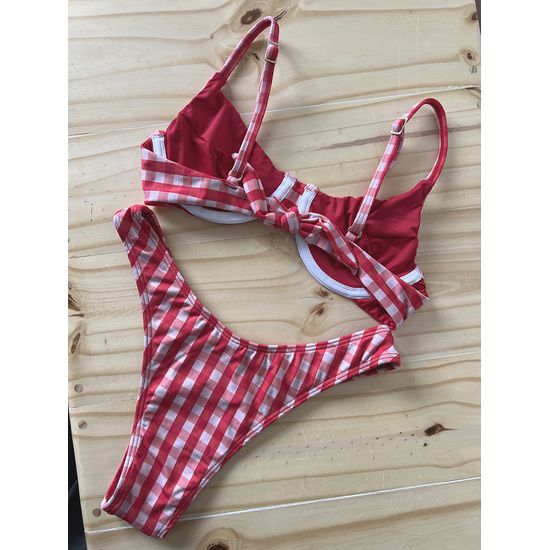 Biquini Arco Vichy Vermelho 593