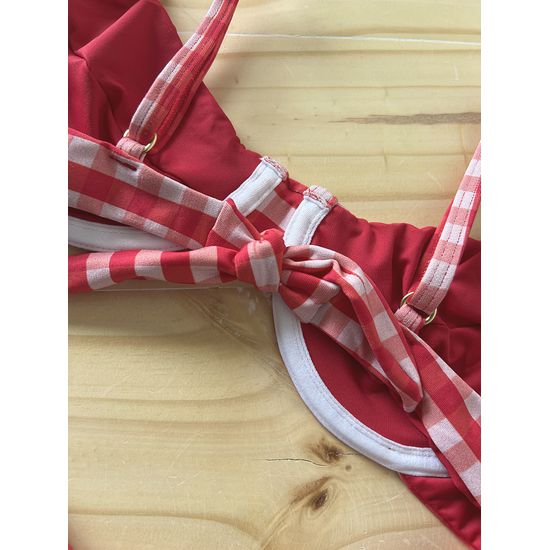 Biquini Arco Vichy Vermelho 593