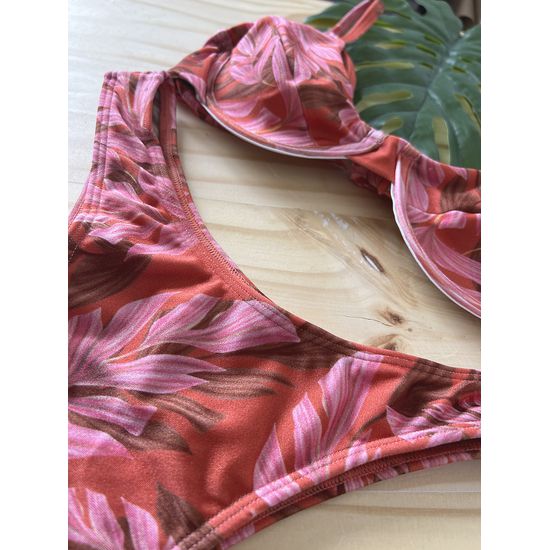Biquini Arco Floral Vermelho 594