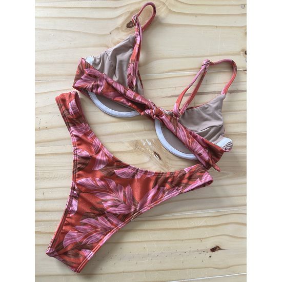 Biquini Arco Floral Vermelho 594