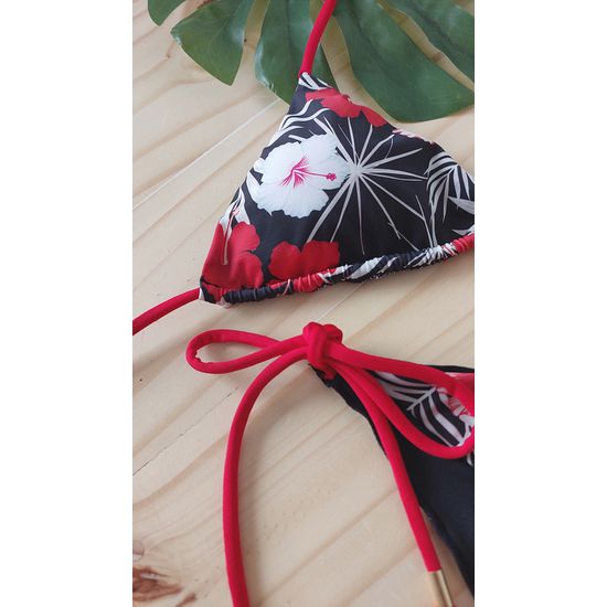 Biquini Ripple Floral Vermelho 595