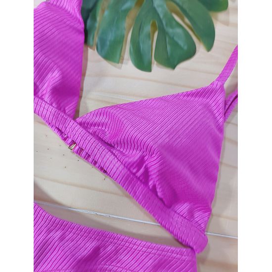 Biquini Asa Delta Canelado Violeta 703