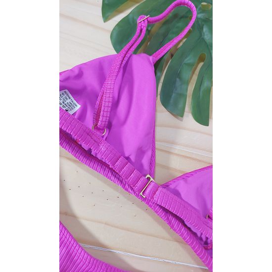 Biquini Asa Delta Canelado Violeta 703