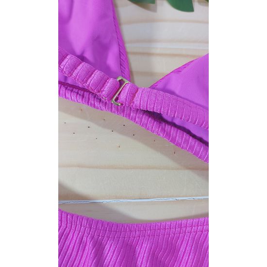 Biquini Asa Delta Canelado Violeta 703