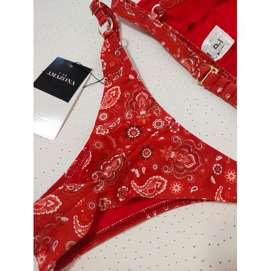 Biquini Fio Dental com TOP FIXO Bancok Vermelho 715