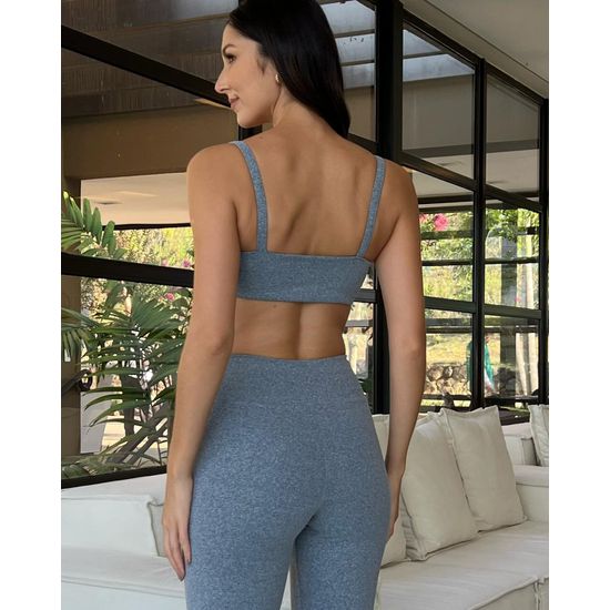 Conjunto Fitness Legging e Top - Mescla 717