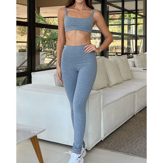 Conjunto Fitness Legging e Top - Mescla 717