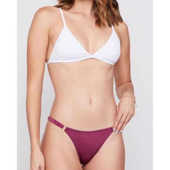 Biquini Fio Composé Branco e Roxo 740
