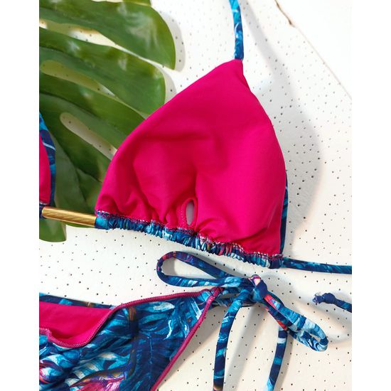 Biquini Ripple Monstera Azul 779