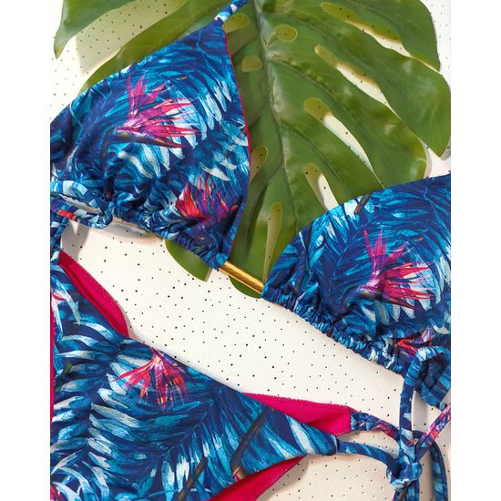 Biquini Ripple Monstera Azul 779