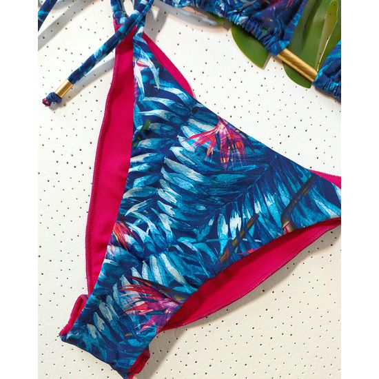 Biquini Ripple Monstera Azul 779