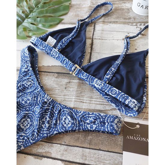 Soutien bralette triangular azul, Outlet Sutiãs