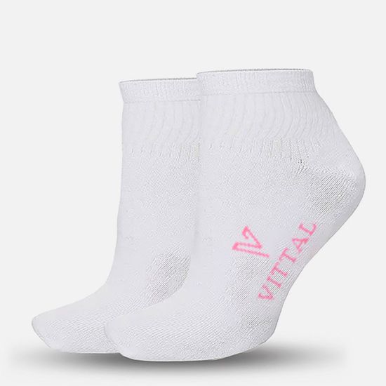 Meia Sapatilha Feminina Branca Vittal 