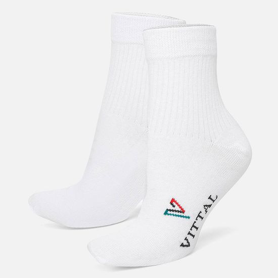 Meia Unissex Branca Vittal 