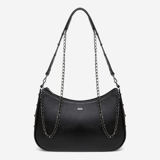 Bolsa Feminina Couro Legítimo Yara com Sparkle e Alça Dupla