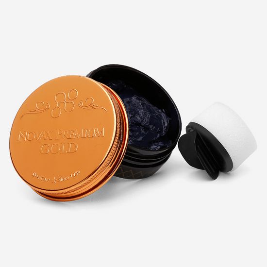 Pasta Premium Preto Gold Vittal Hidratante de Couro