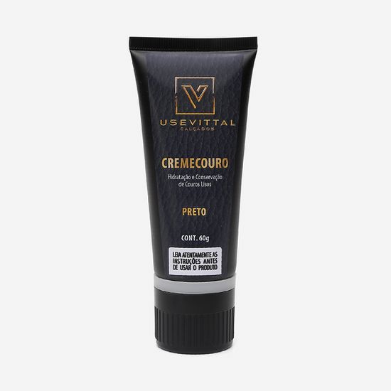 Creme Para Couro Lustrável Vittal Preto