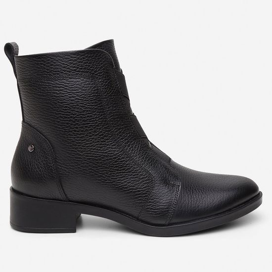 Bota Feminina Vittal Eliza Cano Curto em Couro Legitimo