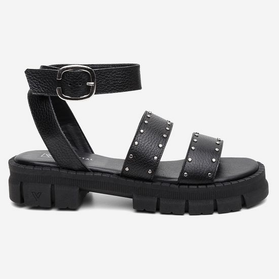 Sandália Feminina Couro Vittal Zoey Palmilha Ultra Confort