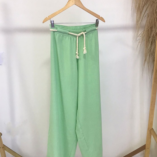 Calça Pantalona Plus Size Cleo Verde