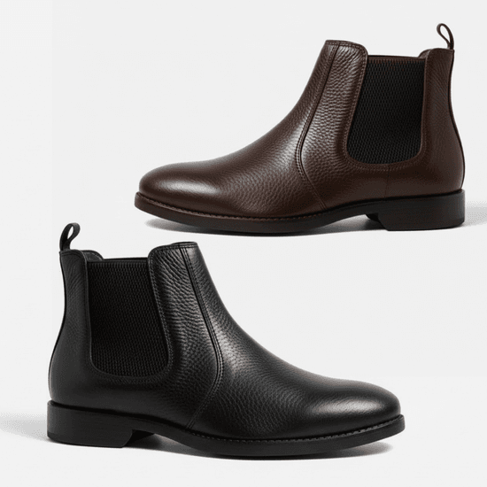 Kit Bota Masculina Chelsea London Vittal em Couro Legítimo