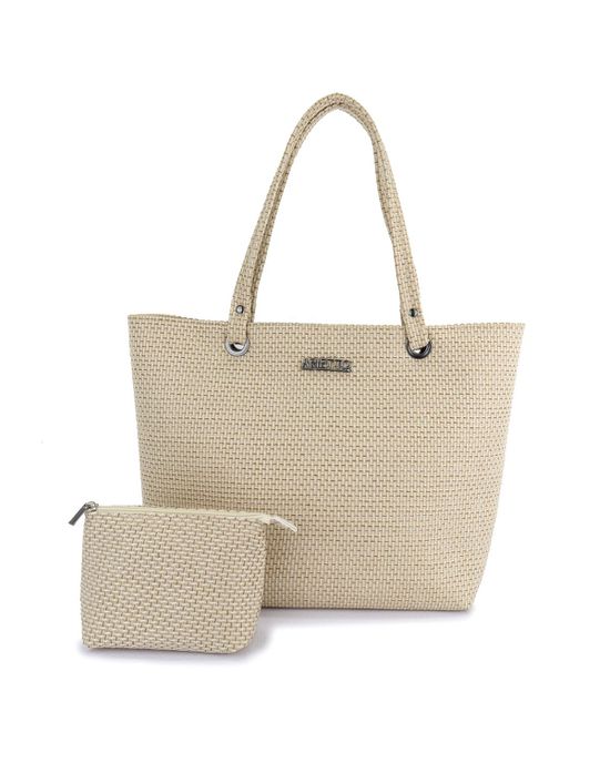 Bolsa Sacola de Praia Maresia Bege - Arietto