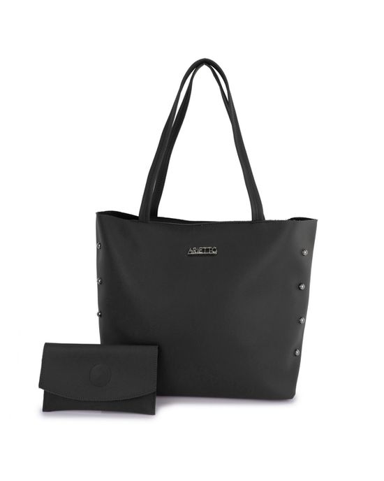Bolsa Sacola com Necessarie Aline Preta - Arietto
