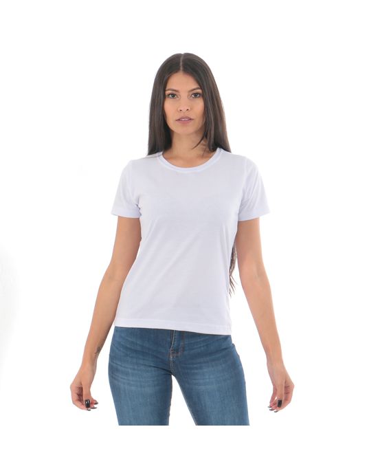 Camiseta Feminina Branca Lisa - Arietto