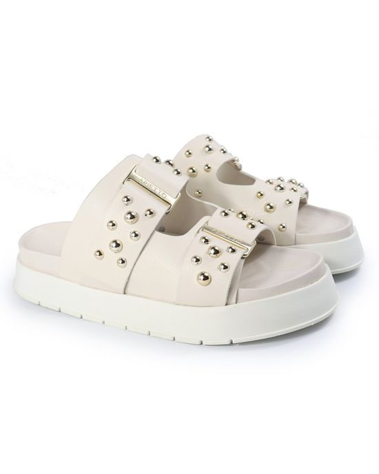 Papete Feminina Aurora Sola Alta Off White - Arietto