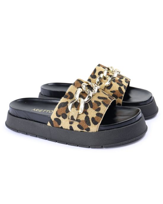 Papete Feminina Corrente Lucia Sola Alta Onça - Arietto