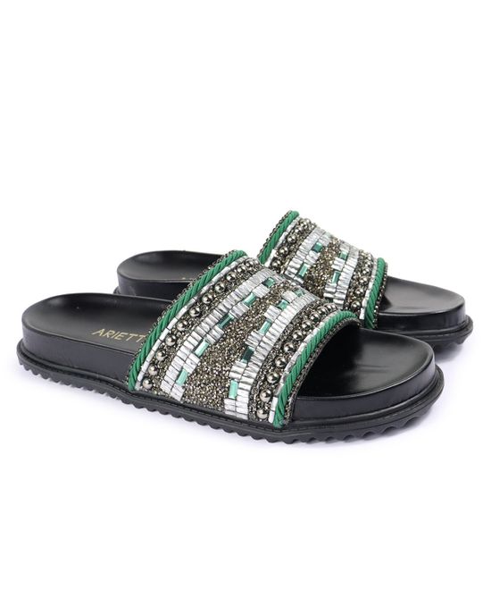 Papete Feminina com Pedraria e Brilho Yumi - Arietto