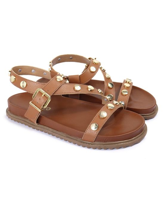 Sandalia Papete Sola Baixa Mariana Caramelo - Arietto