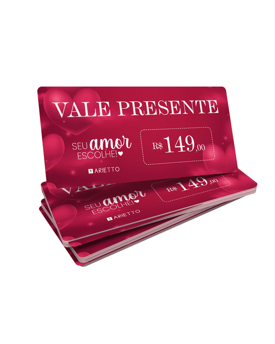 Vale Presente R$149,90 - Arietto