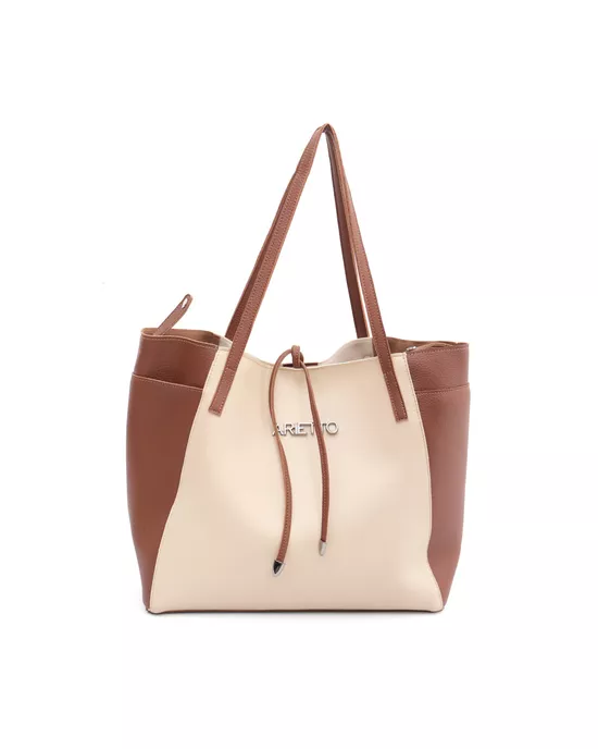 Bolsa Feminina Sacola Grande Antonela Caramelo e M... - Arietto