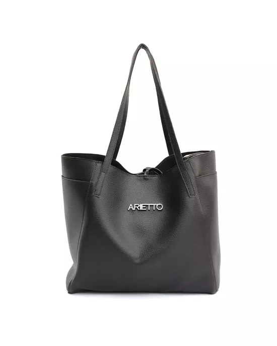 Bolsa Feminina Sacola Grande Antonela Preta - Arietto